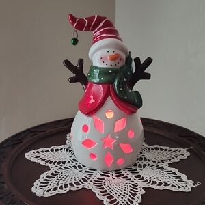 Festive Snowman LED Luminary Light Decor